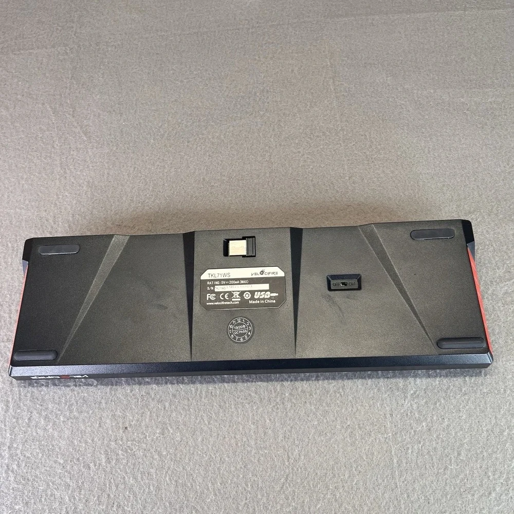 Velocifire Mechanical Keyboard TKL71WS - Gaming Compact Lights Up